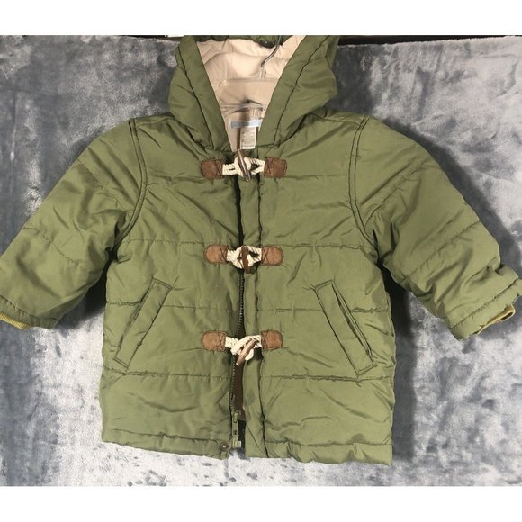 Janie And Jack Puffer Jacket Girls Size 12 To 24 Minutes - Picture 2 of 16